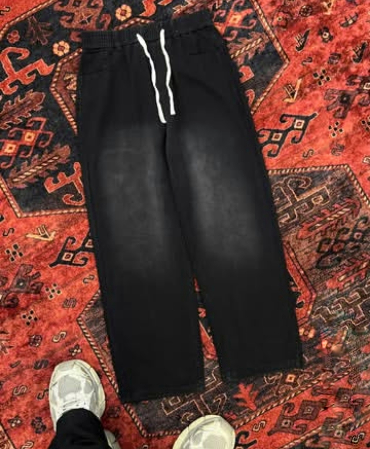 شلوار جاگر بگ ذغالی مستر کوالیتی به همراه استوپر پایین (قابلیت گتر کردن) | گرماژ بالا