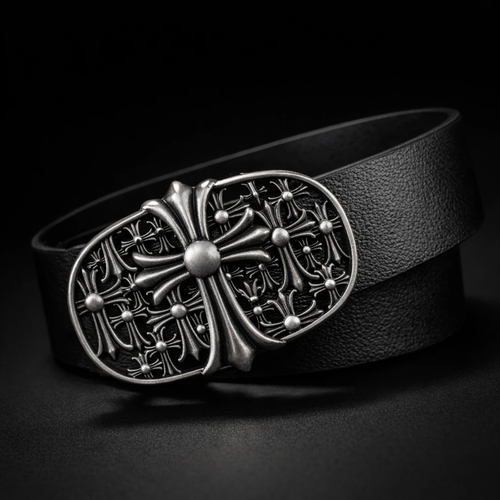 کمربند کروم هارتز اعلا سگک فلزی تسمه طرح چرم استایل بگ ۲۰۲۶