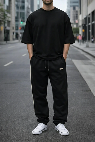 جاگر بگ مستر کوالیتی مشکی مردانه پارچه غواصی | کیفیت فوق استثنایی