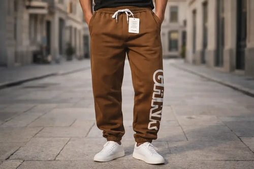 شلوار جاگر شکلاتی دمپا گتر با کپ نیم بگ * فوقالعاده شیک و با کیفیت کد 66298Moca