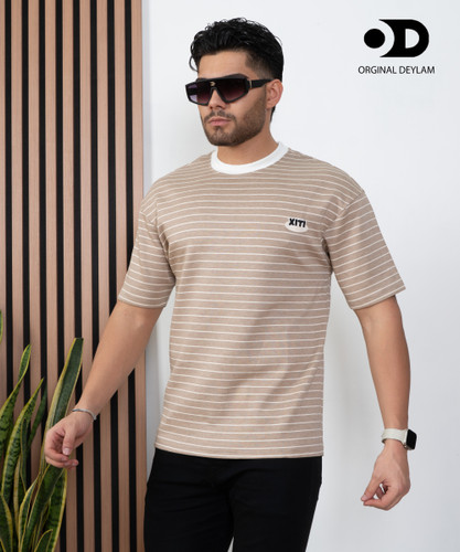 تیشرت رینگری خردلی باکسی لش مستر کوالیتی کیفیت فوق استثنایی | اورجینال دیلم