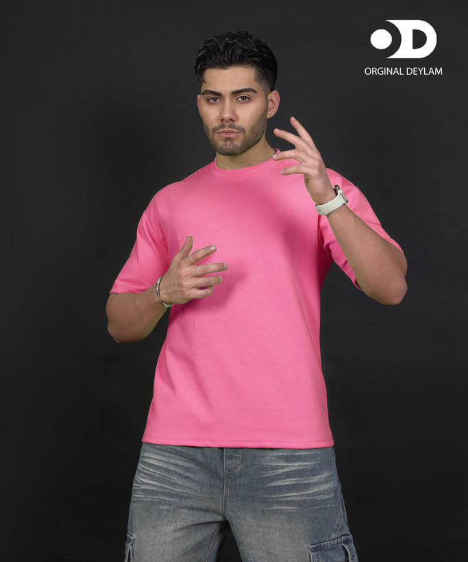 تیشرت لش مرجانی بیسیک پارچه ماکان درجه یک | کد M75