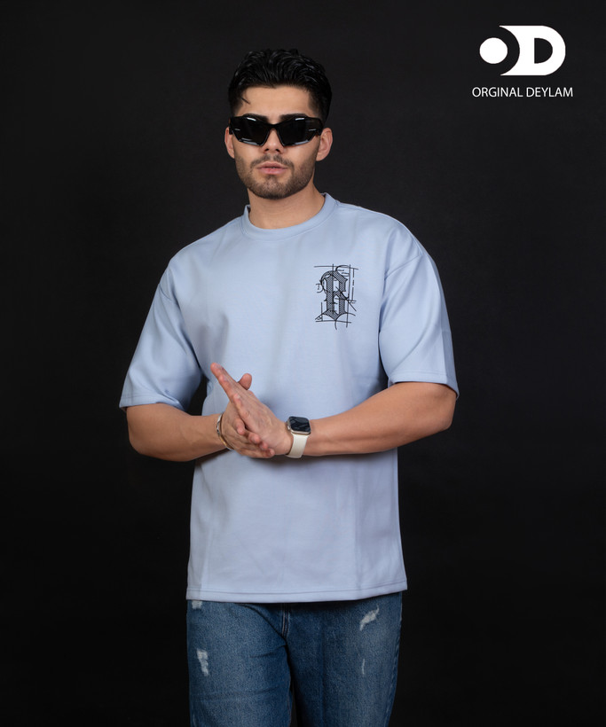 تیشرت آبی مازراتی باکسی لش مستر کوالیتی کیفیت فوق استثنایی | اورجینال دیلم کد۲