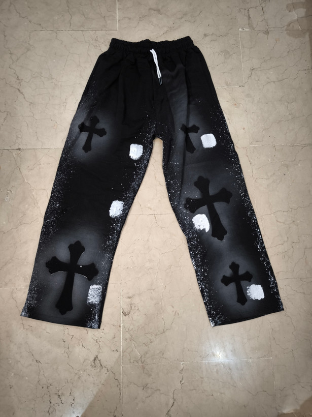 شلوار جاگر بگ کروم هارتز کد KT33 پارچه گلکسی پنبه کیفیت پرمیوم | قد ۱۱۰ سانت