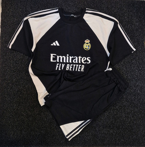 کیت باشگاهی رئال مادرید | تیشرت+شلوارک | پارچه پنبه دو نخ لاکرا دار | کیفیت استثنایی