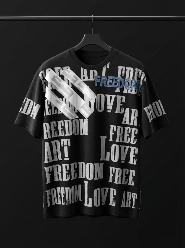 تیشرت پشت چاپ باکسی ماکان پنبه طرح خفن جدید کد ۸۵۷ذ