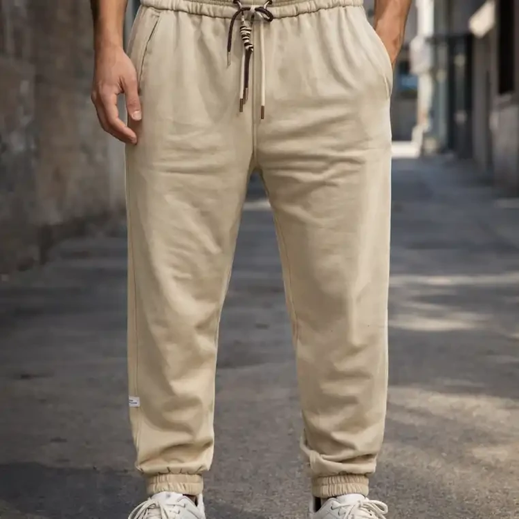 شلوار جاگر دمپاگتر کرم با کپ نیم بگ * فوقالعاده شیک و با کیفیت بالا