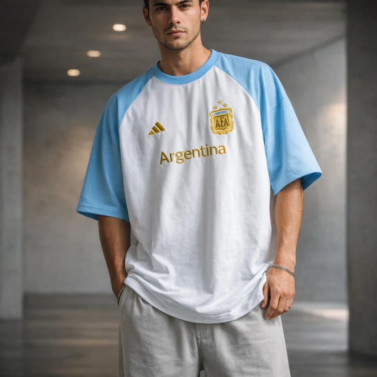 کیت فوتبالی کشور آرژانتین کیفیت لوکس * پارچه دورس دو نخ پنبه گرم بالا