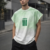 وست جین سنگشور با سایه سبز خفن💚 | پارچه جین کاغذی استایل لش باکسی