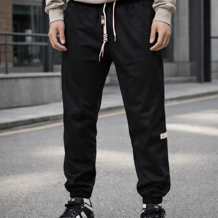 شلوار جاگر دمپاگتر مشکی کد 5016 با کپ نیم بگ * فوقالعاده شیک و با کیفیت بالا