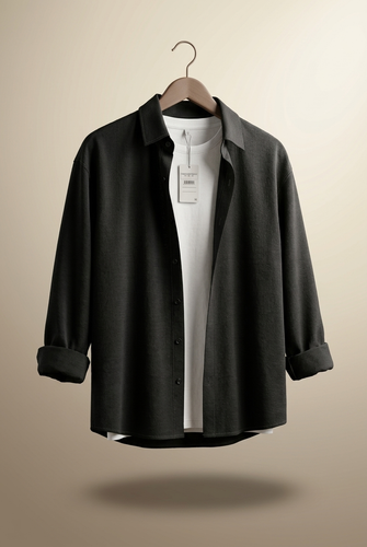 پیراهن مشکی لش اولد مانی Loose Fit پارچه دپی خنک و لخت ۱۴۰۵ با ایست و تنخور حرفه ای