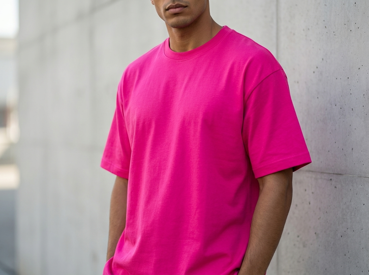 تیشرت ریلکس فیت Relaxed Fit مرجانی💓🩷 غواصی پنبه مردانه استایل شیک و با کلاس 2026 کد S585