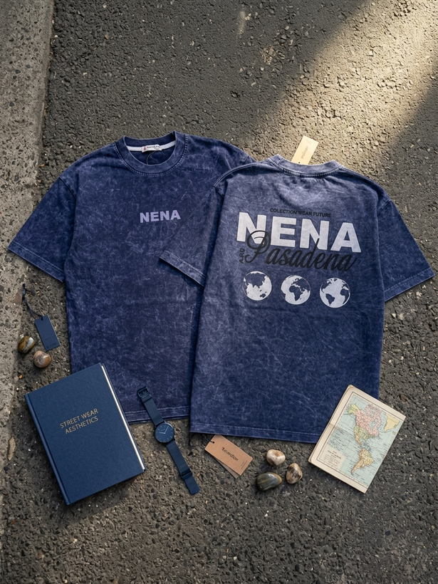تیشرت لش سنگشور مدل NENA / رنگ آبی کهکشانی