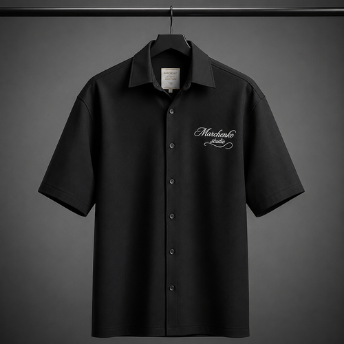 پیراهن آستین کوتاه مازراتی خنک مشکی ، کلاسیک و ترند ۲۰۲۶ / اورجینال دیلم