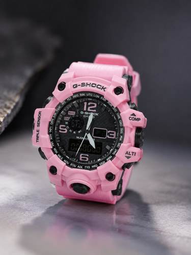 ساعت مچی کاسیو جیشاک GA-B001 صورتی پاستیلی Casio-5962-G