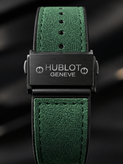 ساعت مچی مردانه هابلوت Hublot اسکلتون سبز یشمی | بدنه سرامیک مات