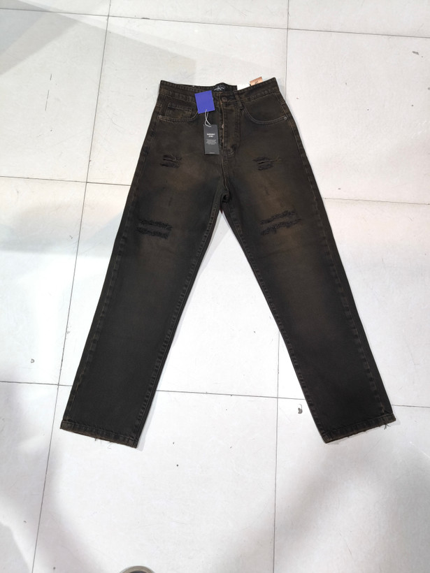 شلوار بگ جین رنگ و تینت خاص کد 883/6 رنگ خاص و کمیاب