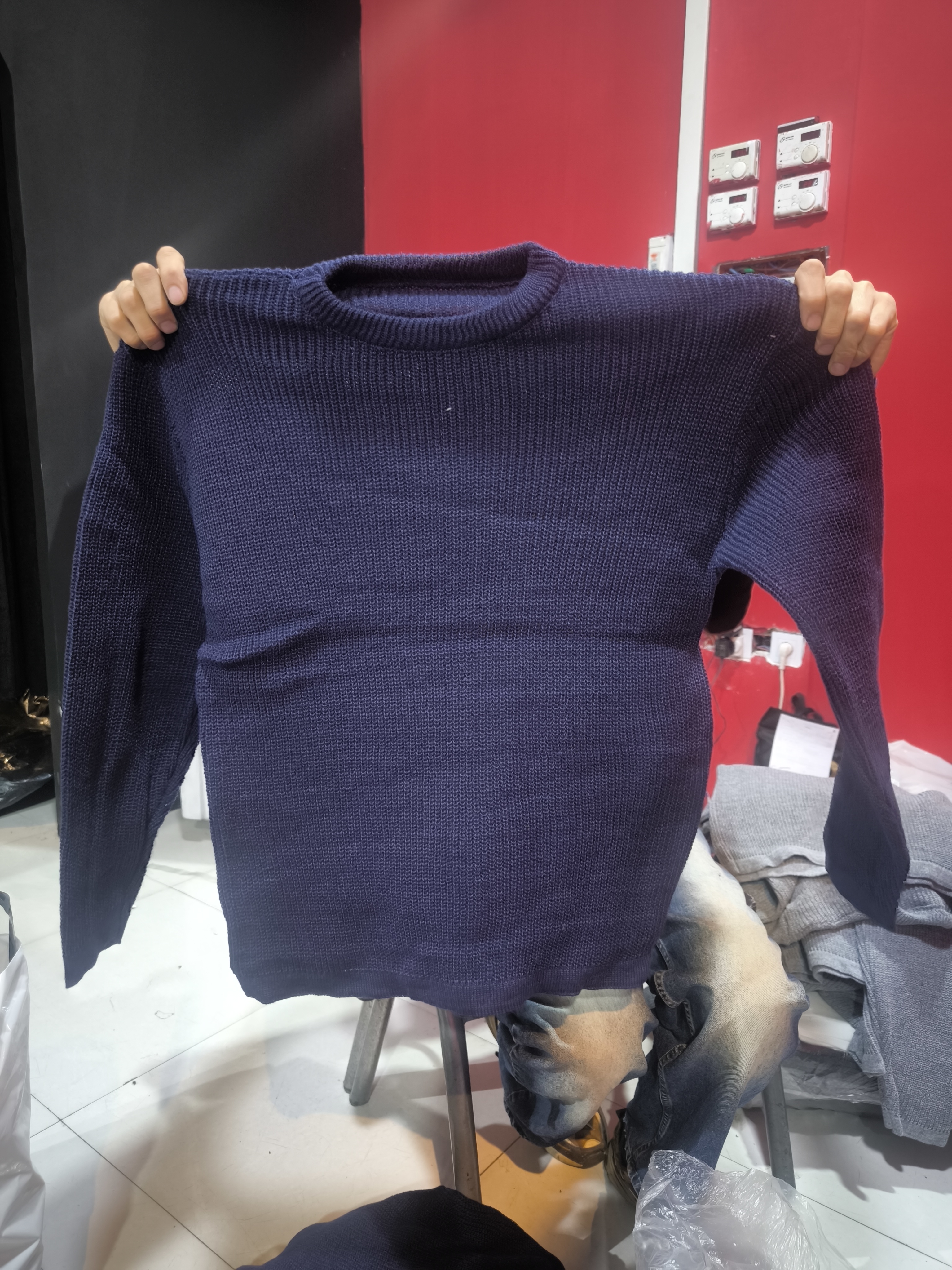پلیور بافت کرم کژوال کد S335 فری سایز مناسب سایز L و XL استایل ترند 2026