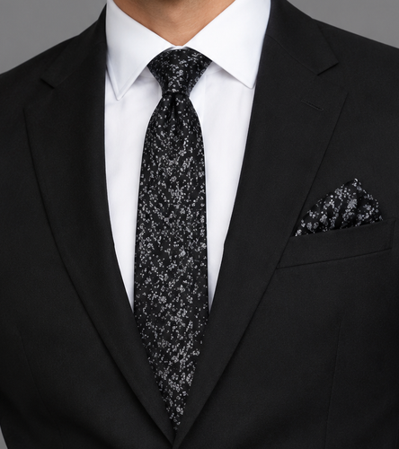ست کراوات و پوشت لوکس مردانه برای کتوشلوار رسمی نقره ای G6095/ اورجینال دیلم