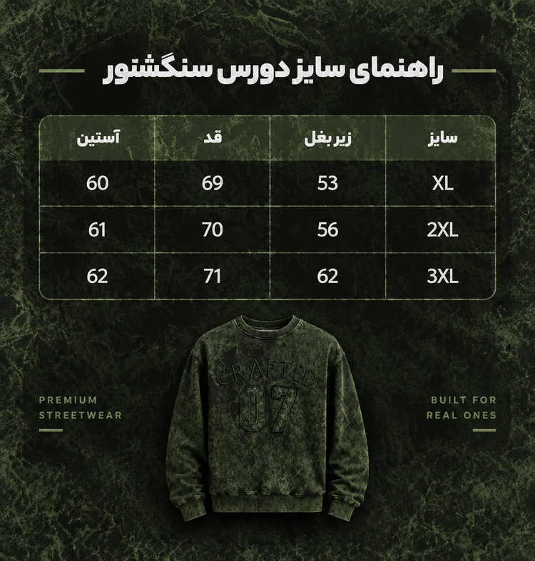 دورس سنگشور یقه گرد سبز طرح تیکه دوز پارچه دورس سه نخ با کیفیت X180 / اورجینال دیلم