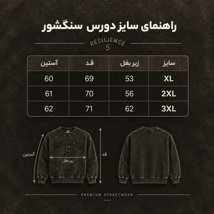 دورس سنگشور یقه گرد قهوه ای سوخته X110 طرح 5 تیکه دوز پارچه دورس سه نخ با کیفیت / اورجینال دیلم